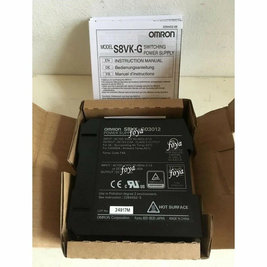 【新品 東京発 ★適格請求書発行可★】OMRON オムロン S8VK-G03012【６ヶ月保証】