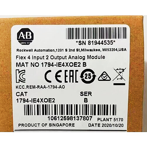 【◆新品 日本の首都発◆ 適当お願いごと書振り出し可◆】1794-IE4XOE2 アナログインプットモデュール 1794IE4XOE2   PLCモデュール 和氏の璧【６ヶ月引き受ける】