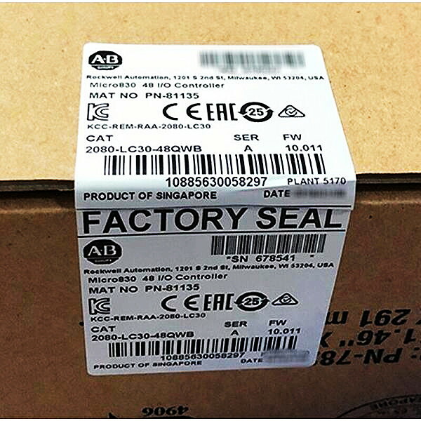 【◆新品 東京発◆ 適格請求書発行可◆】2080-LC30-48QWB 48 I/O コントローラー 2080LC3048QWB【６ヶ月保証】
