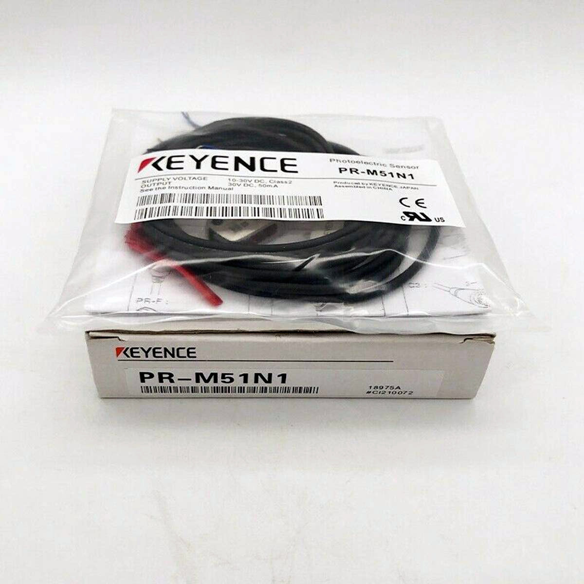 【◆新品 東京発◆ 適格請求書発行可◆】超小型アンプ内蔵型光電センサ PR-M51N1 PR-M/F シリーズ ミニスリム 透過型 ケーブルタイプ 1.2m PRM51N1【６ヶ月保証】
