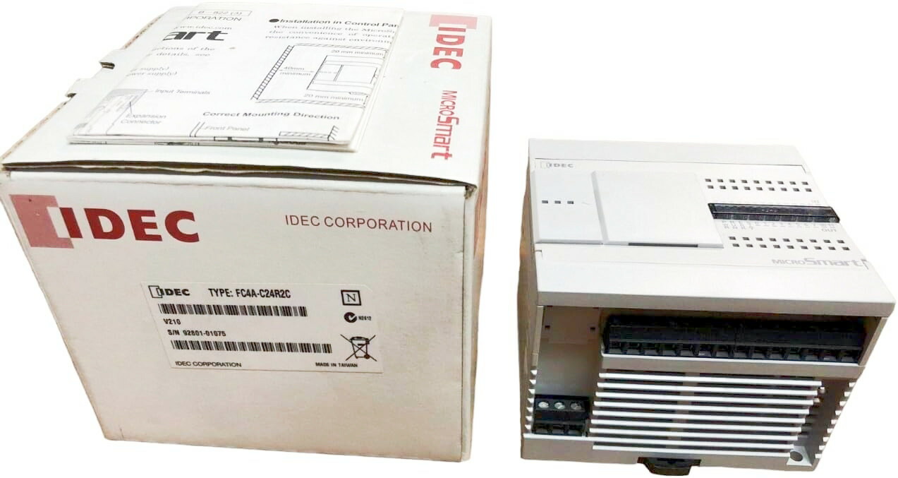 【◆新品 東京発◆ 適格請求書発行可◆】FC4A-C24R2C コントローラ、PLC、Sup-V 24DC、8.7W、14電圧入力、10リレー出力、SPST-NO、IP20、ネジ、4【６ヶ月保証】
