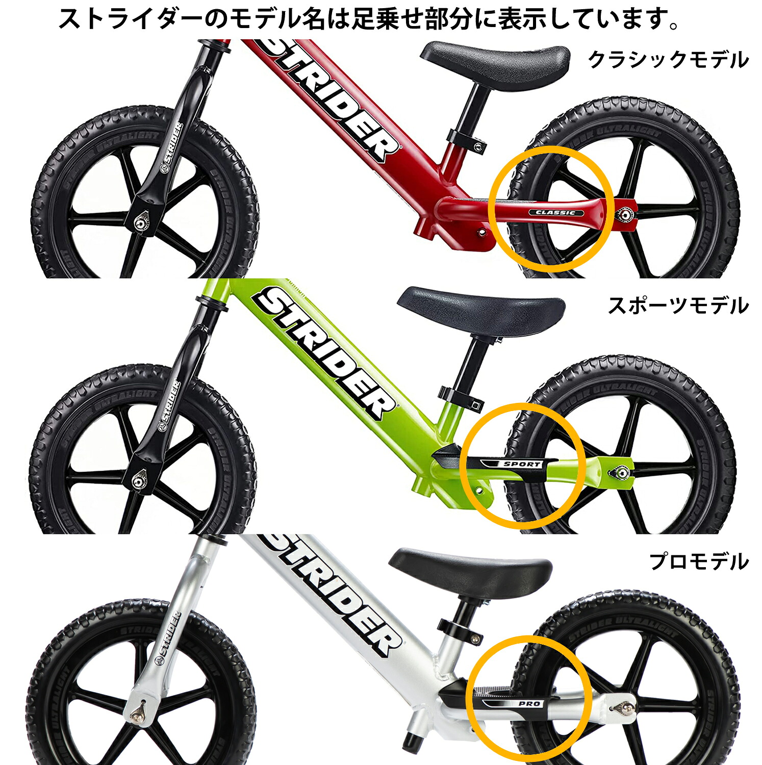 ストライダー カスタムパーツ スポーツモデル/プロ用カラーグリップ