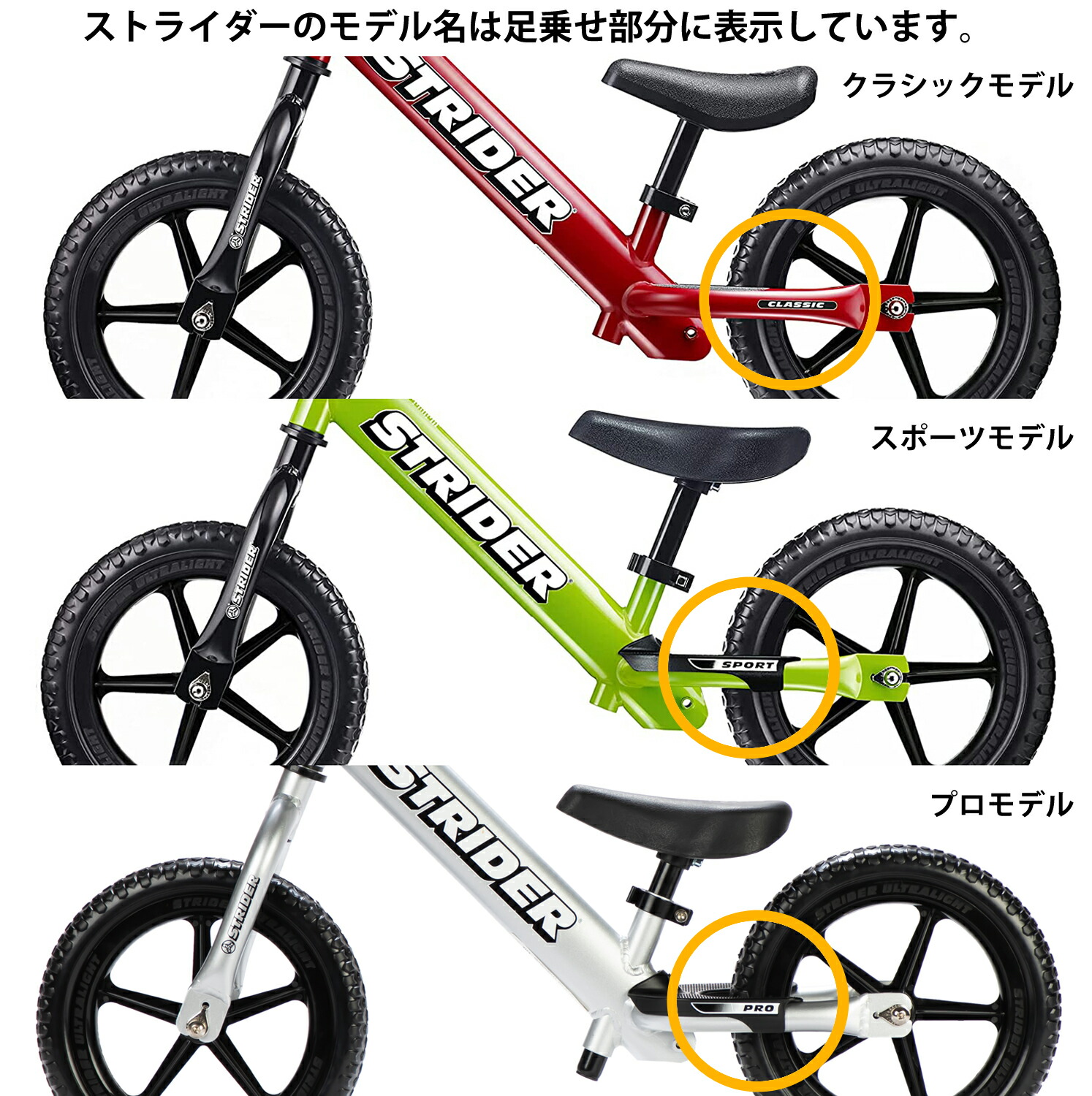 ストライダー カスタムパーツ スポーツモデル/プロ用カラーグリップ 