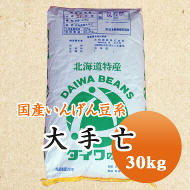 白いんげん豆 大手亡 白餡 北海道産 30kg 【令和６年産】 大容量 業務用