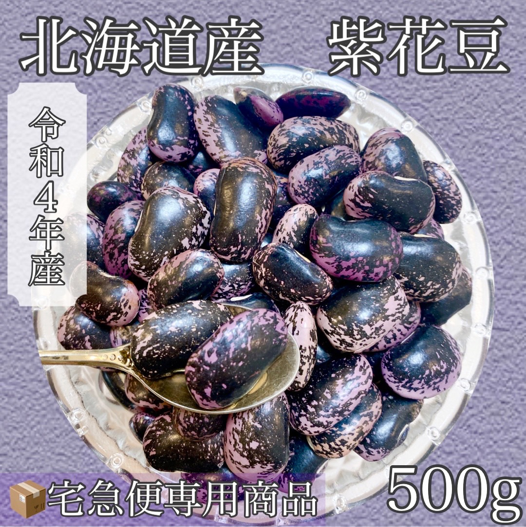 特価 令和4年産 アメリカ産 レンズ豆 500g 皮なし 紫花豆 500g メール便送料無料 北海道産 新物