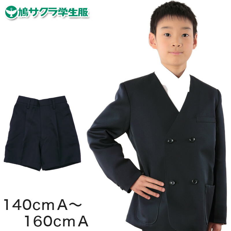 楽天市場】制服 半ズボン 小学生 鳩サクラ 男子 120cmB〜160cmB