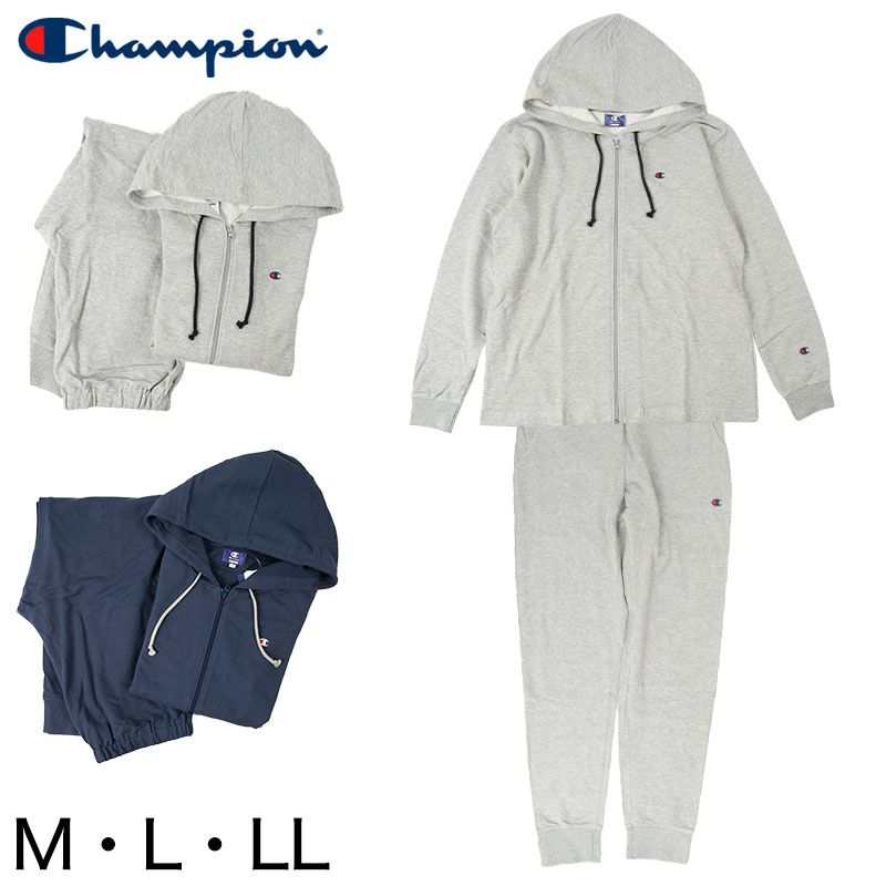 楽天市場 パジャマ メンズ チャンピオン ルームウェア 長袖 M Ll グンゼ Champion フード 冬用 室内着 部屋着 カジュアル 寝間着 寝巻 送料無料 在庫限り スクログ