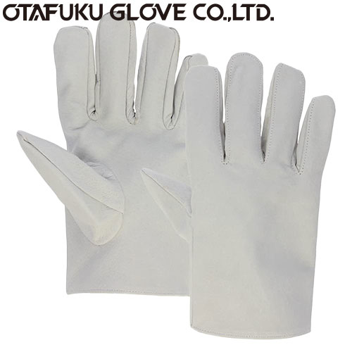 【革手袋・皮手袋】豚革手袋 カフスなし3双入×5セット[総数15双] 品番:R-303 （M・Lサイズ） おたふく手袋 （作業用手袋） 豚革 軽量 通気性 やわらかい 指先感覚よし アウトドア 一般作業 土木・建設業 鉄骨・鉄筋業 運輸・