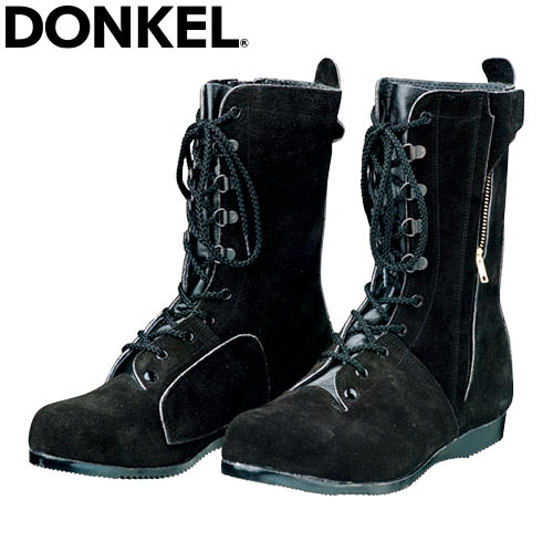 安全靴 ブーツ ドンケル DONKEL ベロアチェック付 高所・耐熱・溶接靴 長編上靴チェック ベロア T-7 ファスナー止め JIS規格 抜群の軽さと屈曲性 足場を確認しやすい 9,056円