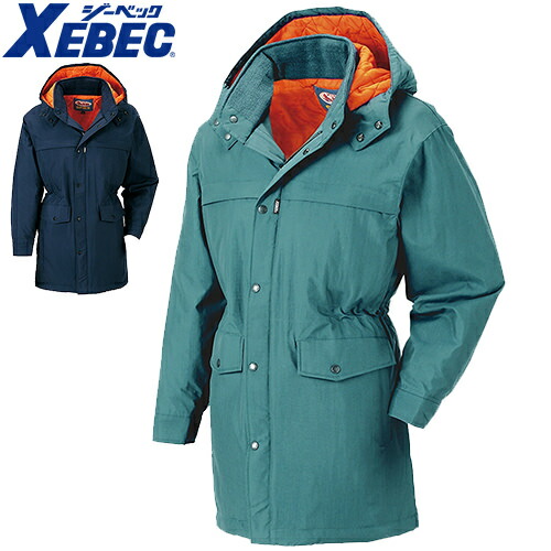 防寒ジャケット ジーベック XEBEC SPEXコート 防寒コート 保温 人気 安い 最強 アウター ブルゾン ドカジャン 防寒ジャンパー ダウン 上着 防寒着 おしゃれ 暖かい 秋冬 かっこいい 作業着 ワーク マン メンズ 極寒 寒冷地 釣り キャンプ 登山 アウトドア 756｜作業着上下セットインナーまもる君