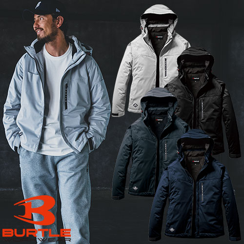 防寒ジャンパー バートル BURTLE ストレッチフーディ防寒ジャケット 3260 作業着 防寒 作業服 ストレッチ 男女共用 おしゃれ カッコいい 人気 ワーク アウトドア ディリー タウンユース 防水 防風 保温 スポーティ 脱着式フード 中綿 暖かい