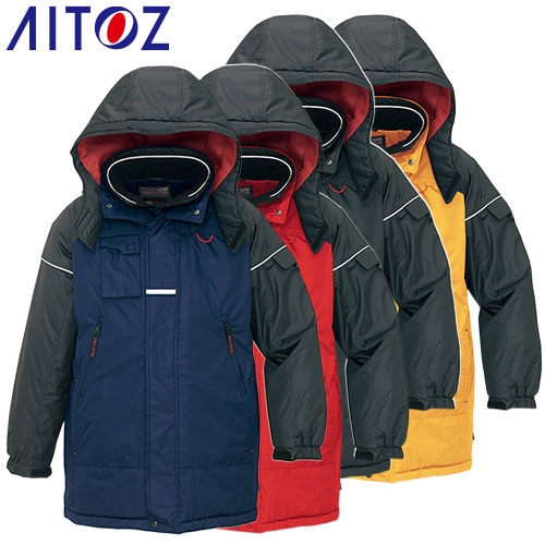 AITOZ アイトス 防寒コート 防寒ジャケット 保温 人気 安い アウター ブルゾン ドカジャン 防寒ジャンパー ダウン 上着 防寒着 おしゃれ 暖かい 秋冬 かっこいい 作業着 ワーク マン メンズ 釣り キャンプ 登山 アウトドア AZ-6060 男性用 撥水