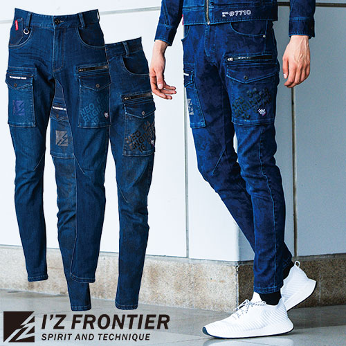 楽天市場】作業服 デニム アイズフロンティア I'Z FRONTIER 3D