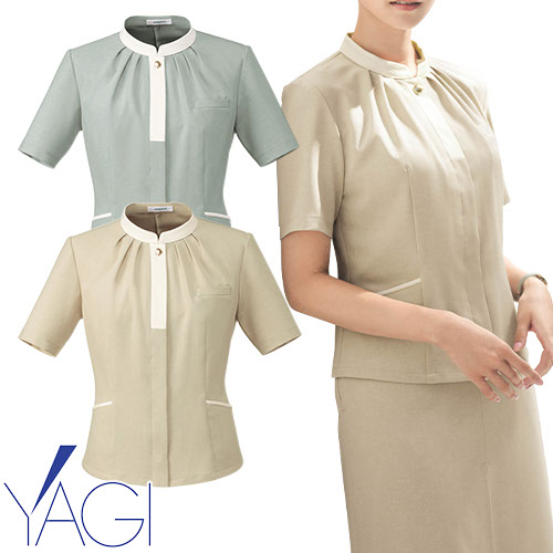 レディース ジャケット ヤギ 制服 ユニフォーム スーツ YAGI サマージャケット 飲食店 フォーマル ホテル レストラン ブライダル おしゃれ かっこいい U22151|作業着上下セットインナーまもる君