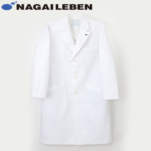 ナガイレーベン 白衣 男子シングルドクターコート ドクターコート メンズ 男性用 医師 薬剤師 医療 制服 ユニフォーム 病院 おしゃれ かっこいい プロ仕様 PP-3300|作業着上下セットインナーまもる君
