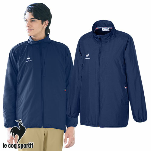 ジャージ トレーニングウェア 介護服 メンズ レディース 男女兼用 ルコックスポルティフ le coq sportif ウインドブレーカー UZL5201 介護 制服 ユニフォーム 介護士 ヘルパー おしゃれ かわいい かっこいい｜作業着上下セットインナーまもる君