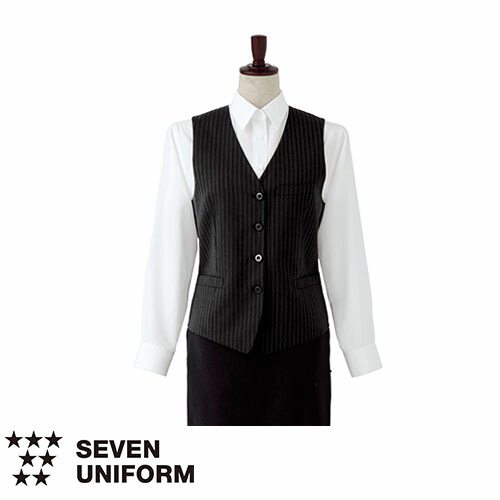 ベスト(女性用) CJ4333 7号〜17号 セブンユニフォーム SEVEN UNIFORM 1色展開 w-541-0422.jpg