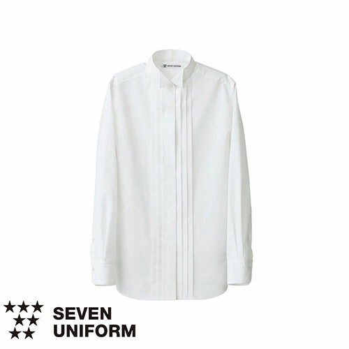 ウイングカラーシャツ（女性用）CH1545 7〜15号 セブンユニフォーム SEVEN UNIFORM 1色展開 ユニフォーム1.COM サービスユニフォームcom フォーマル 白洋社