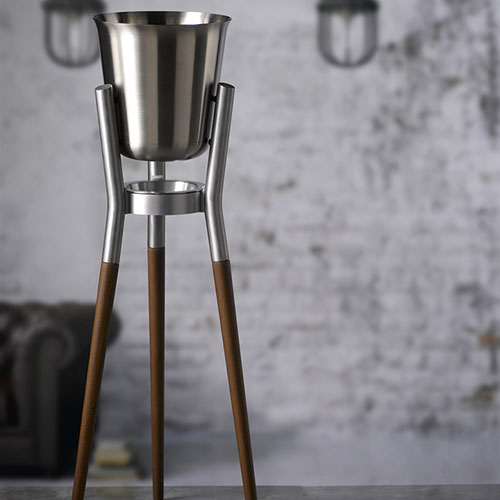 楽天市場】ROCKET ワイン・シャンパンクーラー&スタンド ステンレス ＋