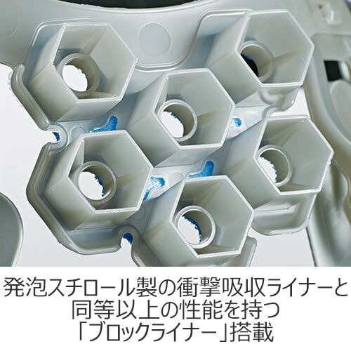 エアライト内装【作業用・工事用ヘルメット】谷沢製作所タニザワST#1610VJ-SH蜂の巣ヘルメットTANIZAWA発泡スチロールなしPC製アメリカン透明ひさし付きクリアバイザーシールド付き簡単サイズ調整通気孔付き雨だれ防止溝付