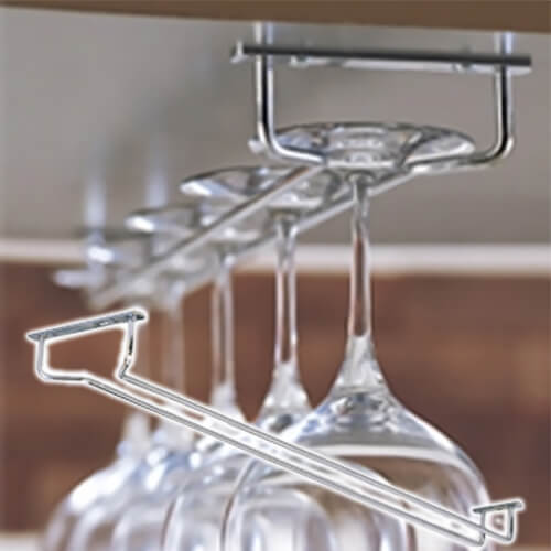 ファンヴィーノ 5列グラスラック 6300 / おしゃれ 使いやすい 長持ち キッチン おススメ 便利グッズ 1人暮らし お年寄りにも プレゼント グラスラック 吊り下げ 5列 約20脚収納（6300） キッチン、台所用品