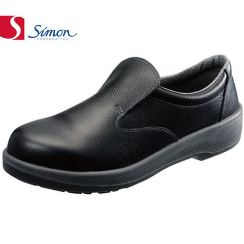 安全靴 シモン simon 7517黒 1122550 メンズサイズ 小さいサイズ 幅広 3E セーフティー セイフテイ セイフティシューズ 滑りにくい すべりにくい 衝撃吸収 楽に曲がる 安全・作業靴 短靴（革） ブラック （黒 ブラック )