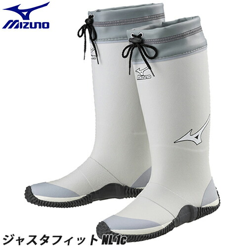 長靴 ミズノ MIZUNO ジャスタフィット NL 1c レインブーツ ロングタイプ 軽作業 農業 林業 園芸 釣り ワークブーツ メンズ ワークシューズ レインシューズ F1GG2500 先芯なし 23~28cm