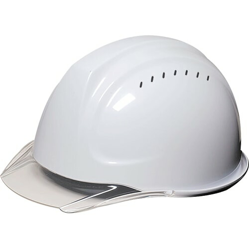 工事ヘルメットシールドヘルメットDICヘルメットSYA-CSV型HA2E-K9A式通気孔有りシールド付き樹脂成形内装タイプSYA-CSV通気口付き通気孔工事用土木建築防災