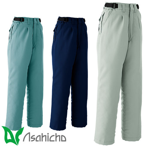 Asahicho 旭蝶繊維 パンツ(ワンタック脇シャーリング) 防寒パンツ ワークパンツ 防寒 ズボン 保温 人気 安い 防寒着 おしゃれ 暖かい 秋冬用 最強 かっこいい 作業着 おすすめ ワーク マン メンズ カジュアル 定番 寒さ対策 防寒ウェア 屋外作業 屋内作業 あったか シンプル