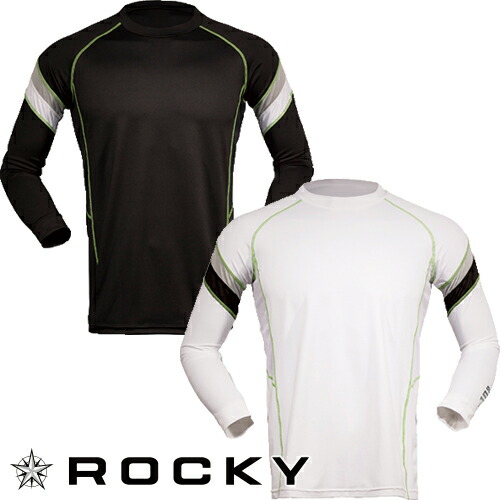 楽天市場 インナー 長袖 ロッキー Rocky ラグラン長袖コンプレッション Rc3903 夏用 涼しい クール 作業服 安全靴 安全帯のまもる君