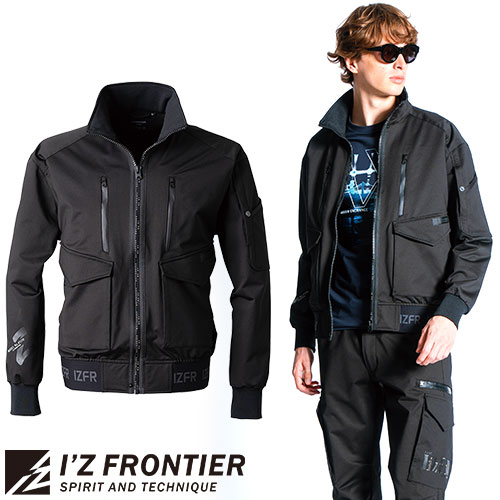作業服 ブルゾン アイズフロンティア I'Z FRONTIER ヘビージャージストレッチワークジャケット #5110 作業着 通年 秋冬 タウンユース アウトドア スポーティ カッコいい おしゃれ