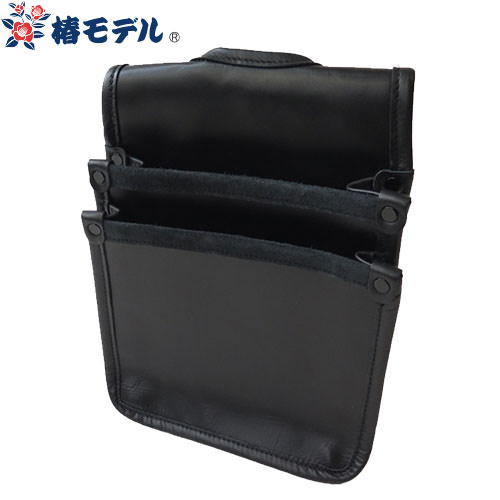 工具差し 収納用品 椿モデル オール日本製 革2段腰袋 JKC-03 JKC-03 腰袋 レザー 釘袋｜作業服 安全靴 安全帯のまもる君