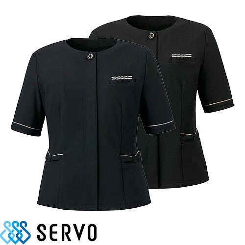 シャツ ブラウス 事務服 医療事務 制服 ユニフォーム サーヴォ Servo 半袖オーバーブラウス GOBL-2506 おしゃれ かわいい 病院｜作業服 安全靴 安全帯のまもる君