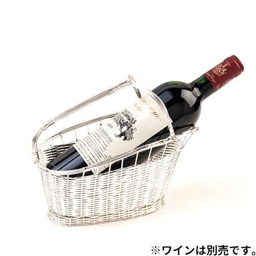 楽天市場】【送料無料】_ワインバスケット フルボトル用 籐風 パニエ