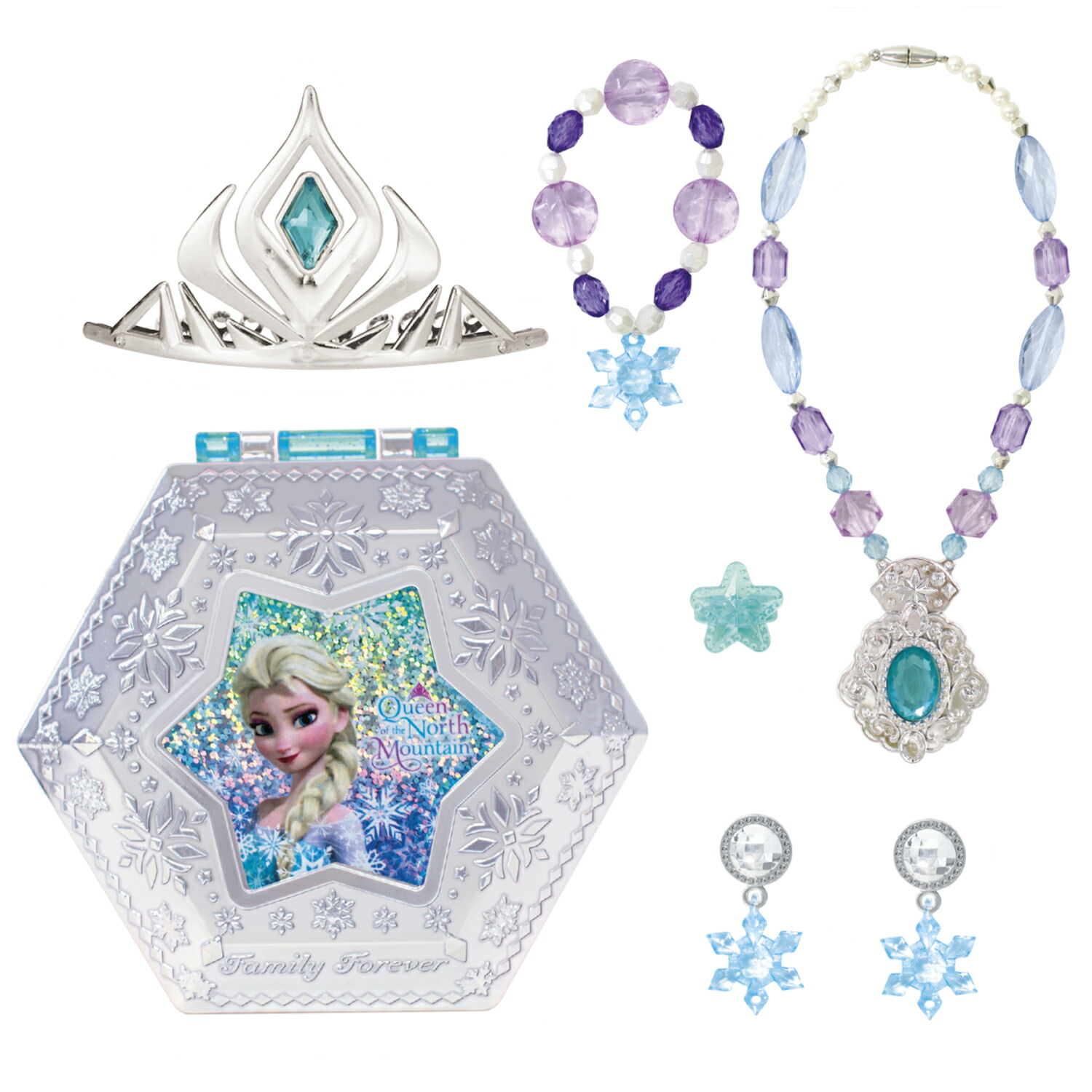 アナと雪の女王 ディズニープリンセス コスチュームジュエルボックス アクセサリー ジュエリー ケース ボックス 女の子 キッズ 子供用 おもちゃ 誕生日プレゼント クリスマスプレゼント ディズニー プリンセス おままごと オシャレ セット お化粧ごっこ 3歳 4歳 5歳画像