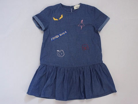 FENDIドレス ６歳用 Fendi Kids Dress For Girls In Brown | ModeSens
