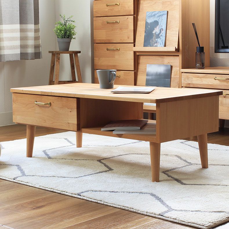 楽天市場】【20時~クーポン5%引】 引き出し付 天然木 センターテーブル