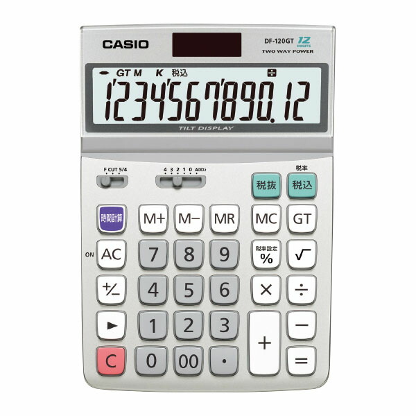 グリーン購入法適合電卓 デスクタイプ ＤＦ−１２０ＧＴ−Ｎ 【96%OFF!】
