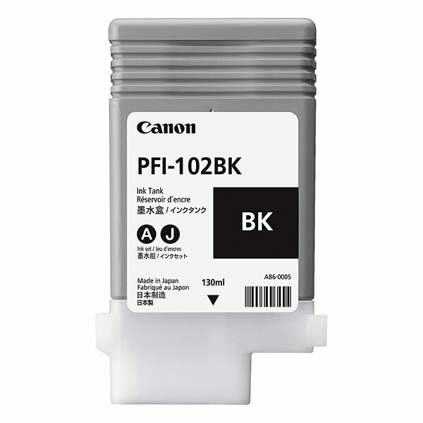 加農砲インキＰＦＩ－１０２ＢＫ0895B001 インクジェット印刷者用薬莢 iPF500 510 510plus 600 605 605L 605Lplus 610 610plus 700 710 720 4960999299778