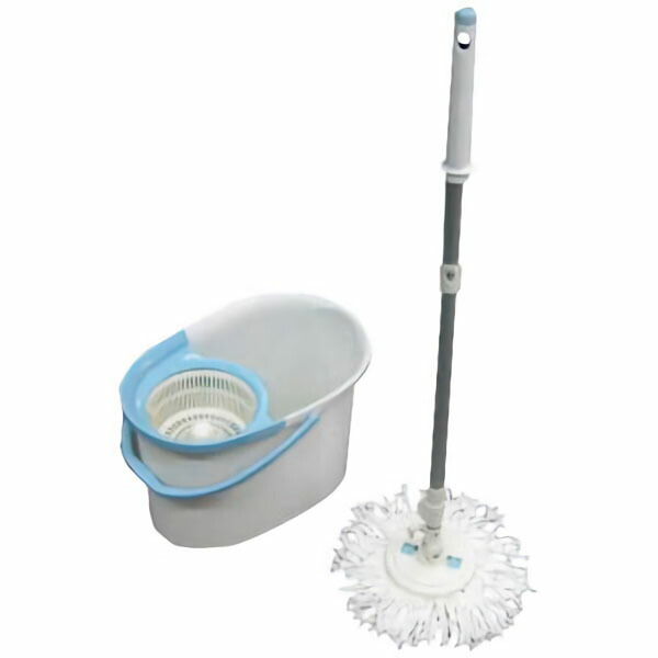 回転モップ　手回しタイプ青ＫＭＴ－４２０ 水拭きモップ 回転モップ バケツ モップ用 4905009826414