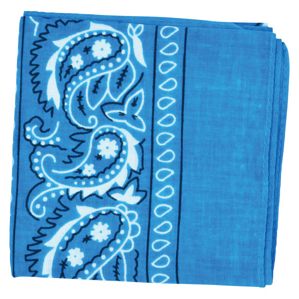 楽天市場 楽天最安値に挑戦 ペイズリーバンダナ青 青 ６３ ５５３ 学びmono