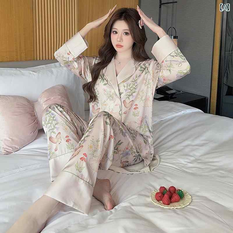 アウター 涼しい 女性 かわいい 便利 春夏 秋 アウター 涼しい 女性 かわいい 便利 春夏 秋 アイス パジャマ 女性 春秋 シミュレーション シルク 長袖 カーディガン セット 春夏 高級 感 フレンチ ホームウェア
