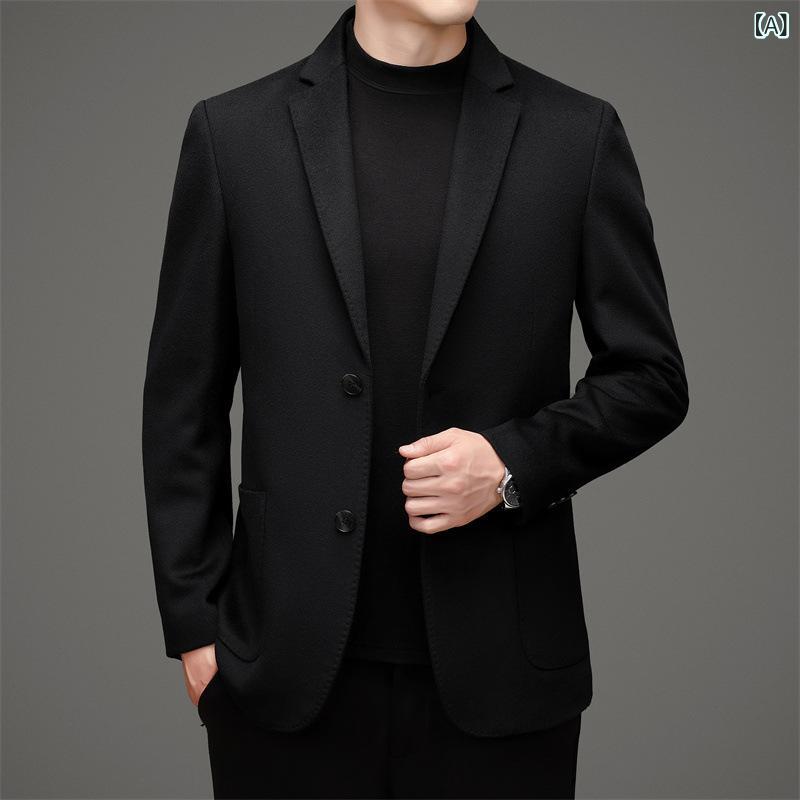 羊毛 背広 成人男性は ? 糸の 厚地の外套を 含んでいます。