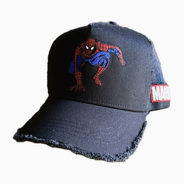 YOSHINORI KOTAKE [ヨシノリコタケ] YKD-SPYDER CAP [BLK] MARVEL スパイダーマン メッシュキャップ（ブラック）メンズレディース444 ナンバー444 キャップ ゴルフキャップとしても人気 メッシュキャップ BFS｜MandA