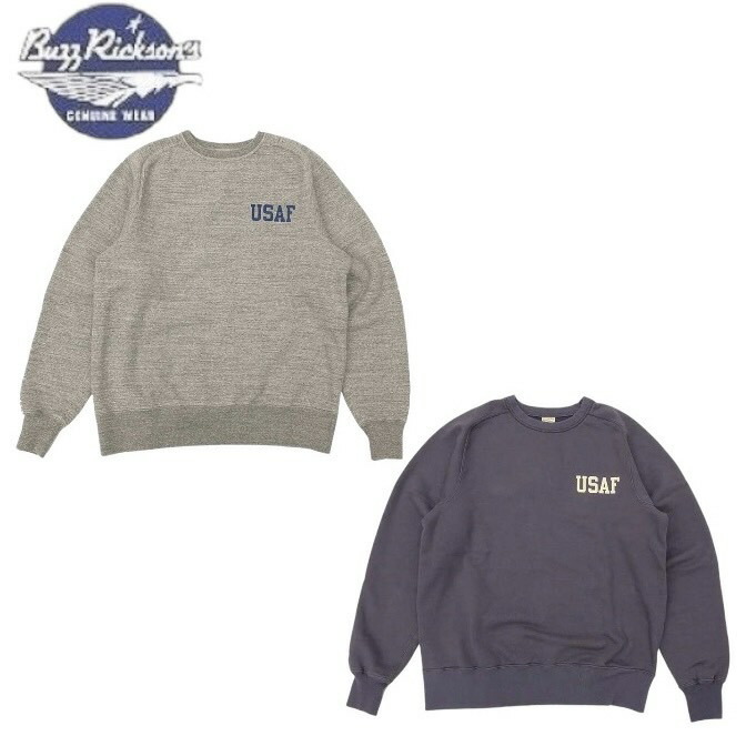 BUZZ RICKSON'S [バズリクソンズ] FREEDOM SLEEVE SWEAT SHIRTS &ldquo;USAF&rdquo; フリーダムスリーブスウェットシャツ &ldquo;USAF&rdquo; BR69455 BDA｜MandA