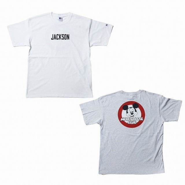 JACKSON MATISSE [ジャクソンマティス] RUSSELL ATHLETIC MICKEY MOUSE CLUB JACKSON TEE ラッセルアスレティック ミッキーマウスクラブジャクソンティー JM24AW010 BDA｜MandA 9,317円