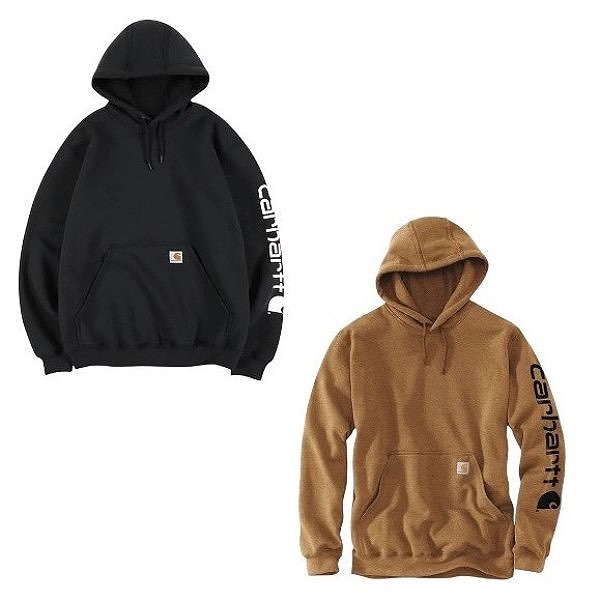 Carhartt (カーハート) LOOSE FIT MIDWEIGHT LOGO SLEEVE GRAPHIC PULLOVER HOODIE ルーズフィットミッドウェイトロゴスリーブグラフィックプルオーバーフーディ K288 BES