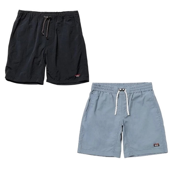 NANGA [ナンガ] NYLON TUSSER EASY SHORTS [BLACK,LIGHT BLUE] ナイロンタッサー イージーショーツ (ブラック,ライトブルー) NW2321-1I512 BES