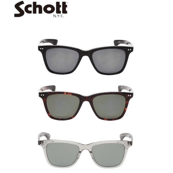 Schott [ショット] EYE WEAR MODEL NOAH (BLACK / BROWN / CHARCOL) モデル ノア サングラス (ブラック / ブラウン / チャコール) 782-4970049 BEA