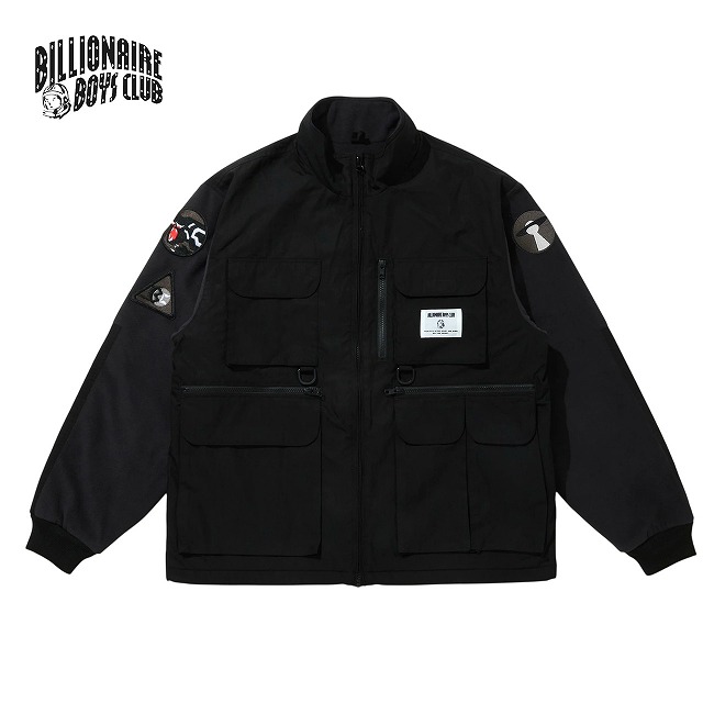 BILLIONAIRE BOYS CLUB x EDDIE BAUER [ビリオネアボーイズクラブ x エディーバウアー] POLARTEC FLEECE HUNTING JACKET [BLACK] ホ?ーラテックフリースハンティングジャケット (ブラック) BBCJP253X002 BEA